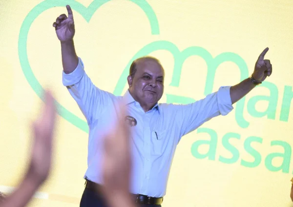 Ibaneis Rocha durante campanha política à reeleição ao Buriti