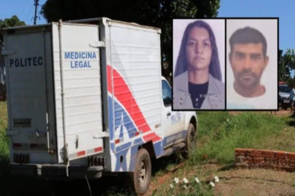 Imagem colorida, vítima e suspeito, que se matou após cometer o crime - Metrópoles