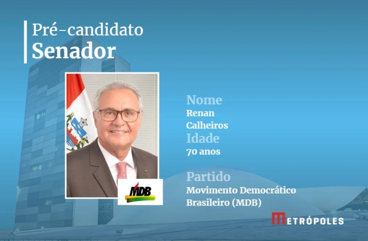 Renan Calheiros, pré-candidato ao Senado de Alagoas Renan Calheiros, pré-candidato ao Senado de Alagoas