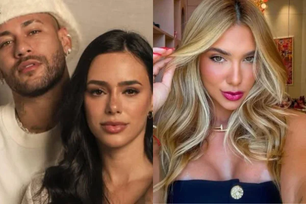 Montagem colorida de Neymar, Bruna Biancardi e Virginia - Metrópoles
