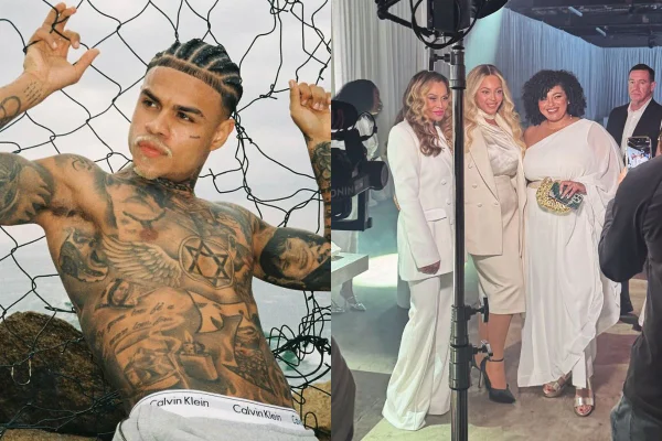 Além de ver Beyoncé "de pertinho", MC Cabelinho tirou foto com Tina Knowles, a mãe da cantora. Funkeiro mostrou os momentos no Instagram - Metrópoles