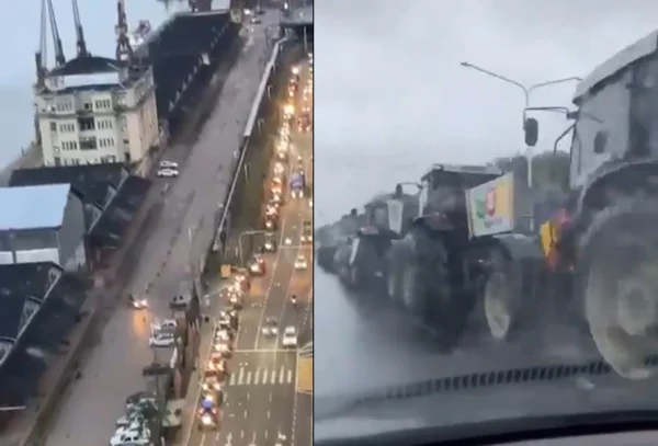 imagem colorida. Tratoraço em Porto Alegre