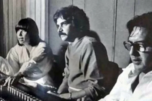 Guto Graça Mello no estúdio com Rita Lee