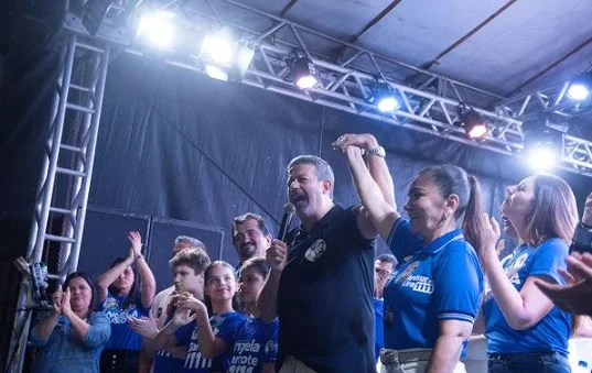 Arthur Lira participa de comício político ao lado de aliados no dia 19 de agosto, em Alagoas