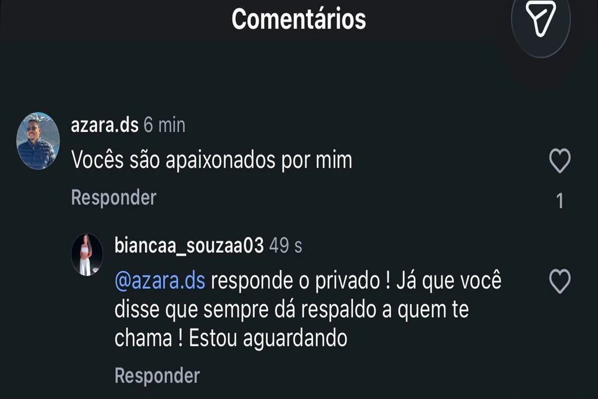 "Vocês são apaixonados por mim", disse o empresário, referindo-se à equipe de reportagem do Metrópoles "Vocês são apaixonados por mim", disse o empresário, referindo-se à equipe de reportagem do Metrópoles