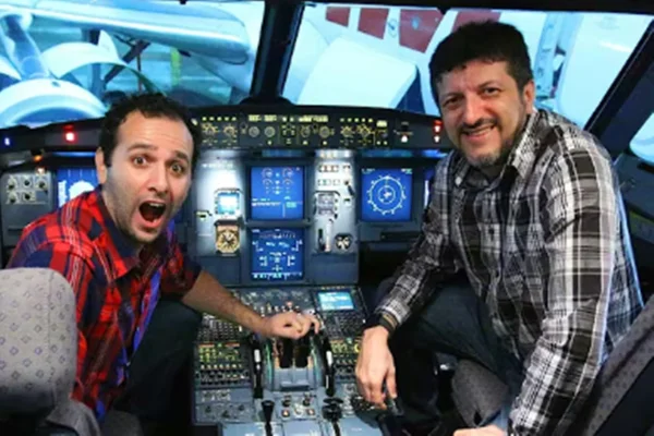 Lito Sousa e Iberê Thenório, do Manual do Mundo