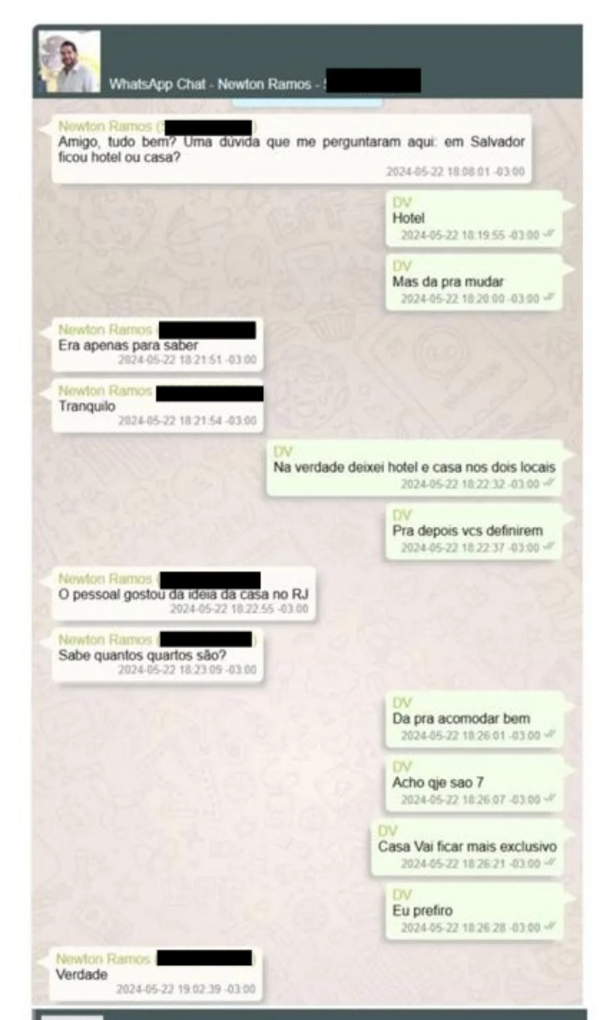 Vorcaro reservou mansão de R$ 250 milhões para ministro “KN” no Carnaval - imagem 3 Vorcaro reservou mansão de R$ 250 milhões para ministro “KN” no Carnaval - imagem 3