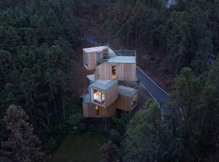 The Qiyun Mountain Tree House - Bengo Studio The Qiyun Mountain Tree House - Bengo Studio