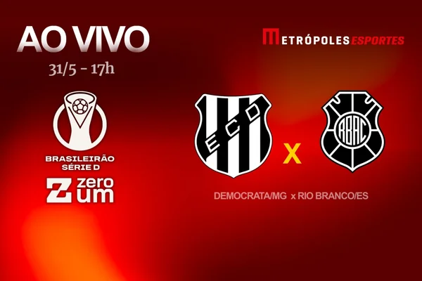 Série D ZeroUm: Metrópoles transmite Democrata-MG x Rio Branco-ES