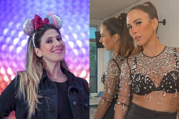 Montagem com fotos de Dani Calabresa e Tatá Werneck