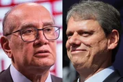 Gilmar Mendes e Tarcísio de Freitas Gilmar Mendes e Tarcísio de Freitas