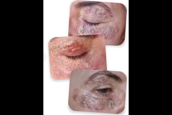Mulher procedimento estético laser queimaduras