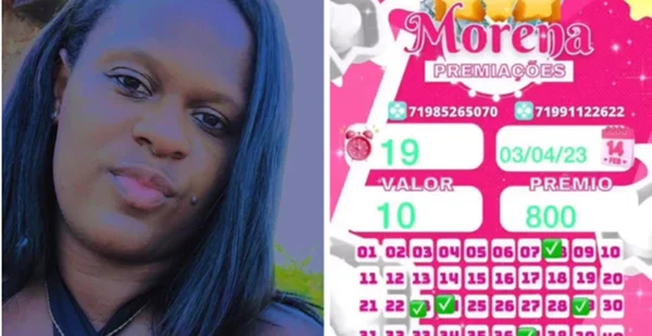 mulher negra e rifa