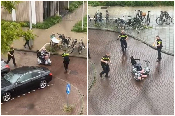 idoso scooter amsterdã