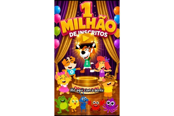 Caninópolis alcança 1 milhão de inscritos e lança música com FitDance Kids - destaque galeria Caninópolis alcança 1 milhão de inscritos e lança música com FitDance Kids - destaque galeria