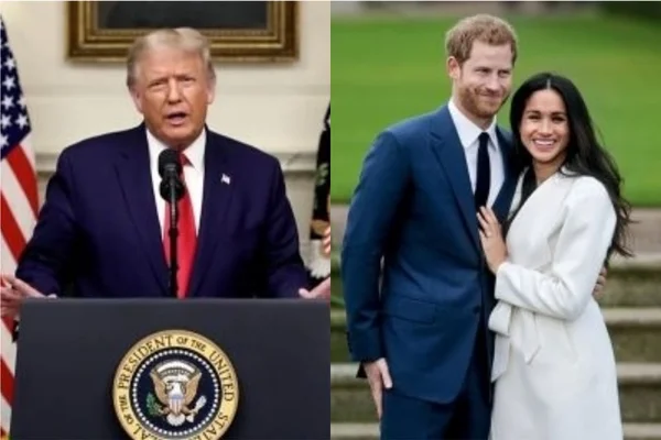 Trump diz que não é fã de Meghan e deseja “sorte” a Harry: “Vai precisar”