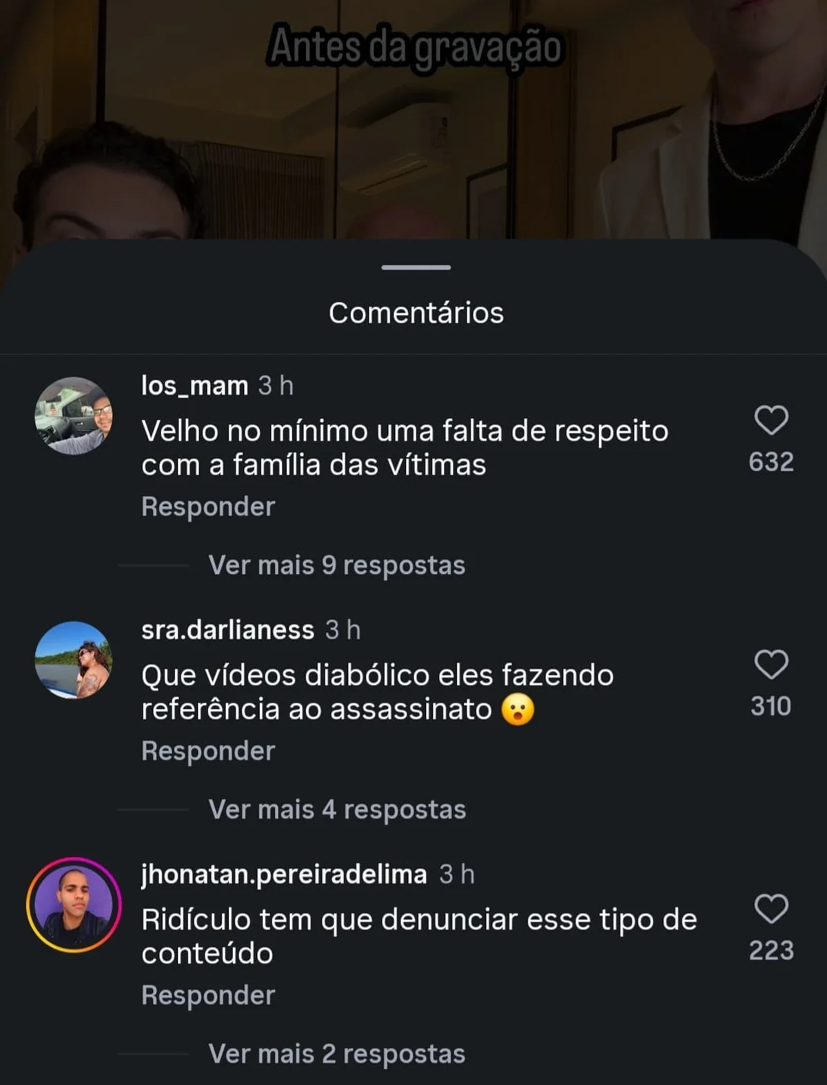 Cristian Cravinhos revoltou internautas Cristian Cravinhos revoltou internautas