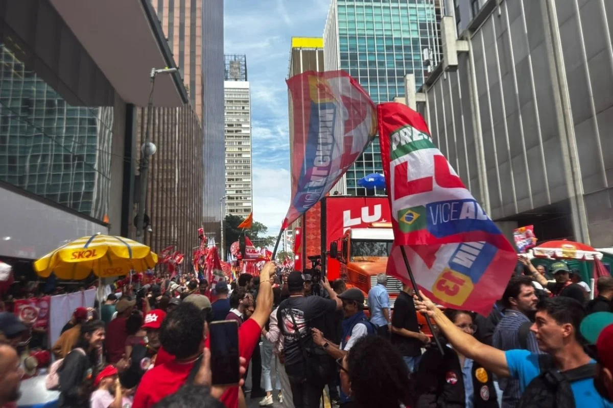 Ato de Lula na Rua Augusta Ato de Lula na Rua Augusta