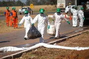 Treinamento simula resgate e socorro em eventual vazamento de combustível em oleoduto em Ceilândia 