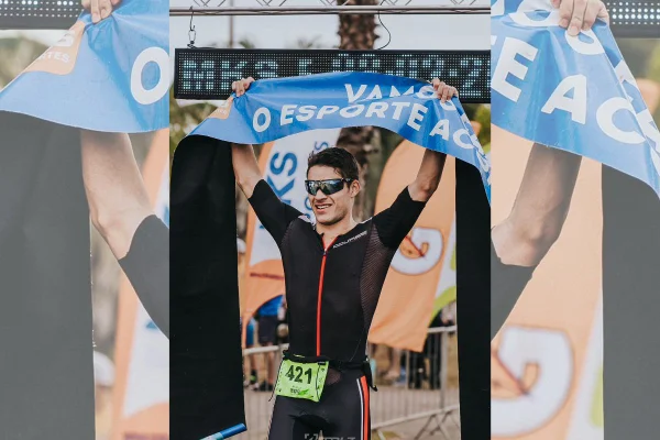 Imagem colorida de Thiago Canabrava, atleta brasiliense que vai ao mundial de triatlo- Metrópoles