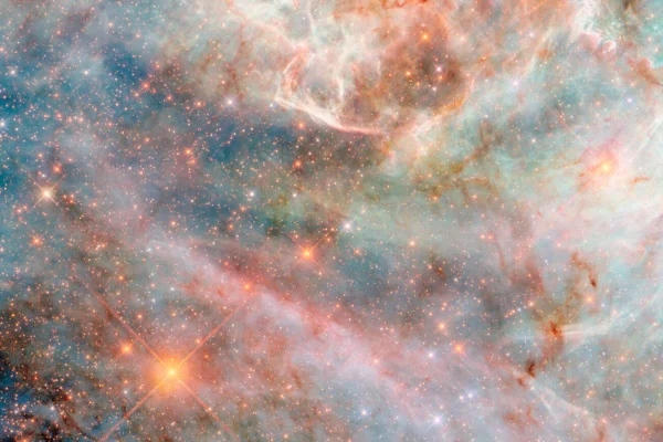 Imagem colorida de nuvem parecida com algodão-doce - Metrópoles