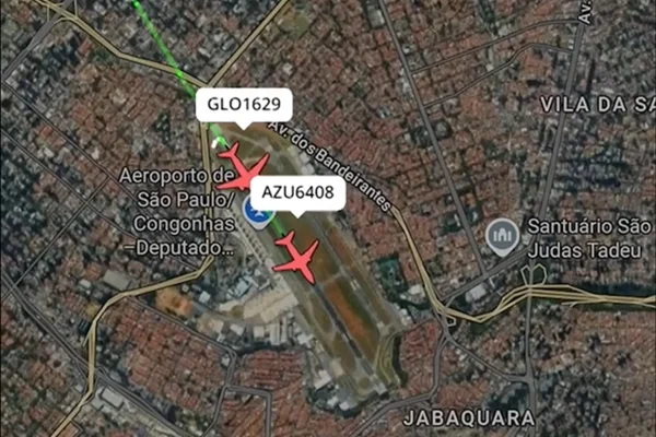 FAB investiga aviões que ficaram a 22 m de distância em Congonhas