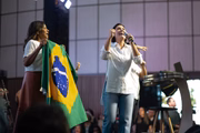 Michelle Bolsonaro se declarando para Bolsonaro