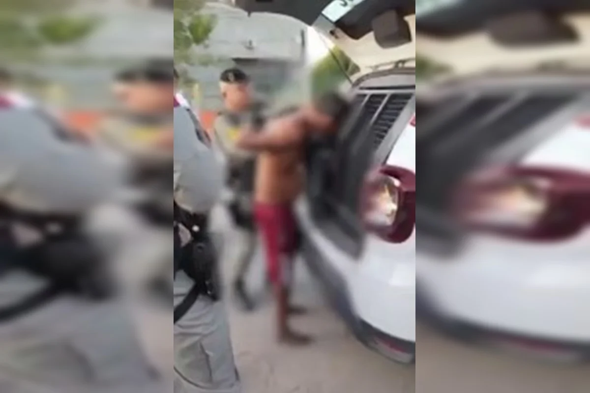 Momento em que o cunhado foi preso Momento em que o cunhado foi preso