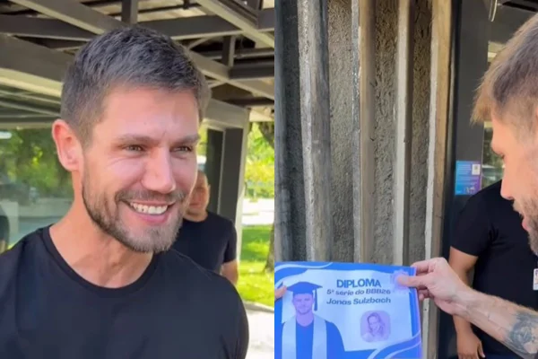Jonas, eliminado do BBB 26, recebe diploma de quinta série