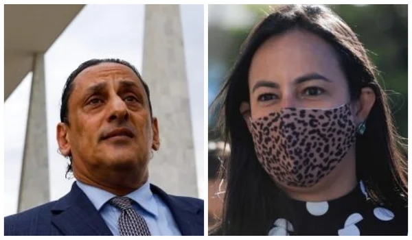 Frederick Wassef e Luciana Pires