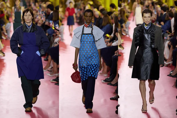 foto com cor. desfile primavera/verão 2026 da Miu Miu - Metrópoles