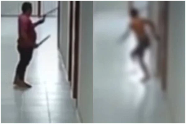 Homem invade hotel, flagra desafeto com esposa e esfaqueia bunda dele