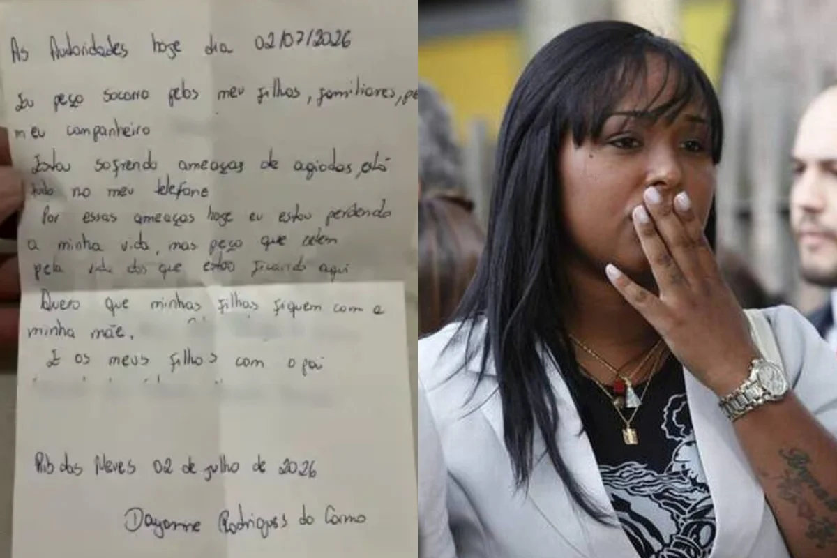 Leia carta deixada por ex-mulher do goleiro Bruno antes de desaparecer - imagem 1 Leia carta deixada por ex-mulher do goleiro Bruno antes de desaparecer - imagem 1