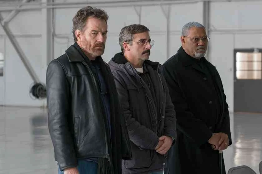 <b>A Melhor Escolha.</b> Trinta anos depois de lutarem na Guerra do Vietnã, os veteranos Larry (Steve Carell), Sal (Bryan Cranston) e Richard (Laurence Fishburne) se reencontram para enterrar o filho de Larry, fuzileiro naval morto em Bagdá, no Iraque <b>A Melhor Escolha.</b> Trinta anos depois de lutarem na Guerra do Vietnã, os veteranos Larry (Steve Carell), Sal (Bryan Cranston) e Richard (Laurence Fishburne) se reencontram para enterrar o filho de Larry, fuzileiro naval morto em Bagdá, no Iraque