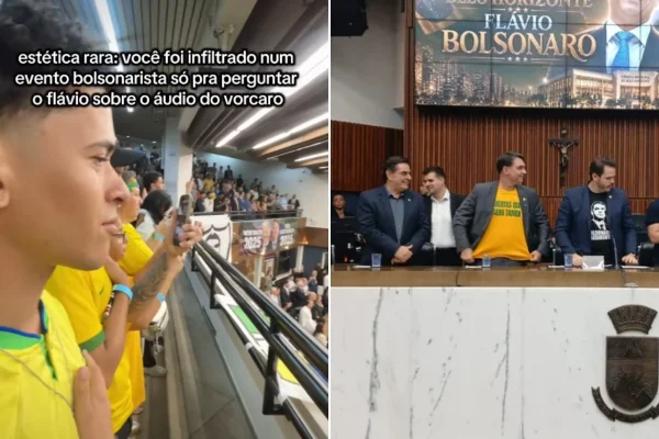 Militantes se infiltram em homenagem a Flávio e gritam sobre Vorcaro