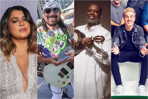 Preta Gil, Bell marques, Péricles e Jota Quest em live