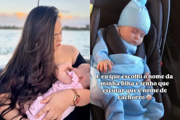 montagem colorida mãe e bebe