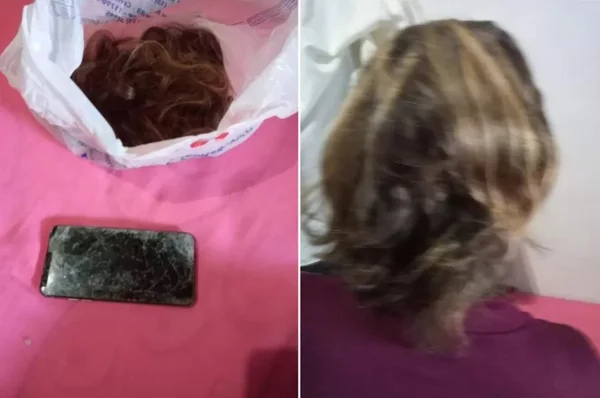 Jovem foi agredida e teve o cabelo cortado após discussão com o namorado; ele também quebrou o celular dela