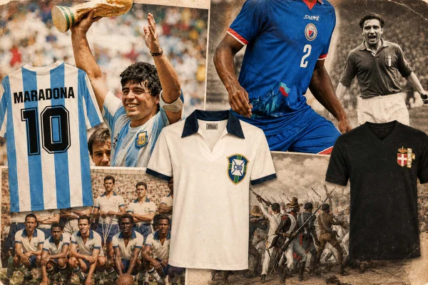 Conheça as histórias e polêmicas por trás de camisas das Copas