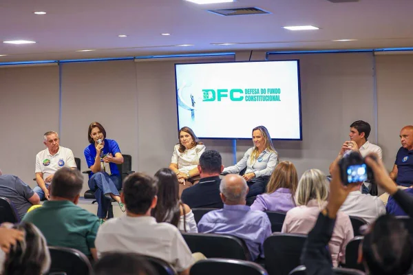 Celina Leão em evento em apoio ao Fundo Constituição