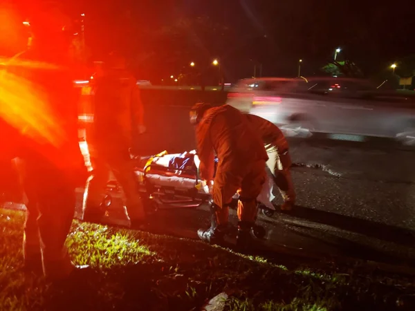 Motociclista morre na Epia Sul após acidente com ônibus e carro