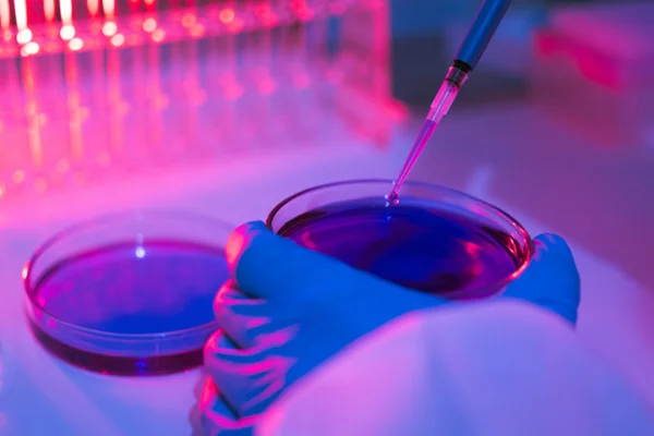 Mão de cientista mexendo em equipamentos de laboratório - Metrópoles