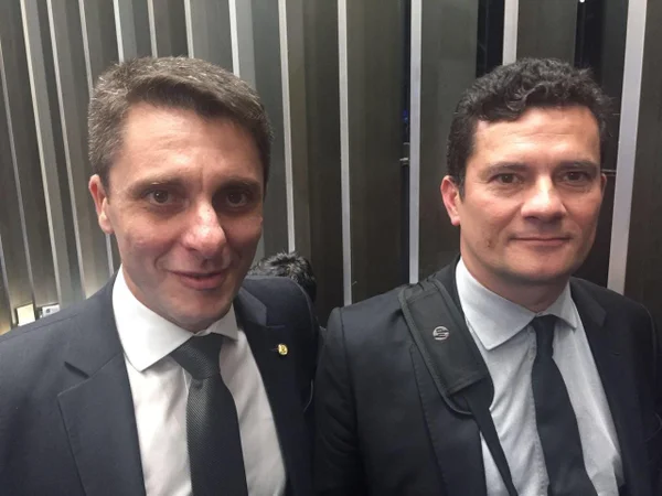 Deputado Alex Manente e Sergio Moro