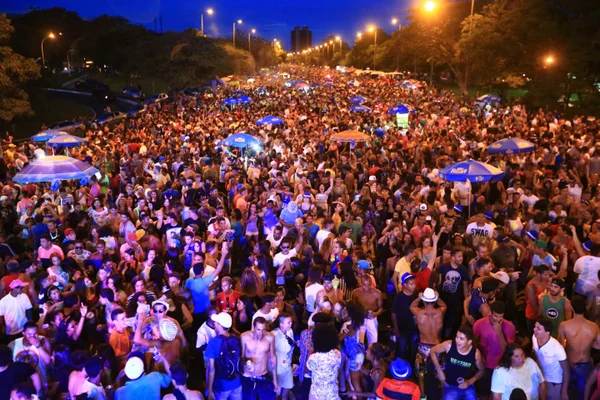 Foliões tomam as ruas de Brasília no segundo dia de carnaval