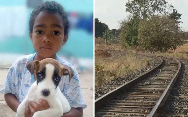imagem colorida menino pernas amputadas trem goias