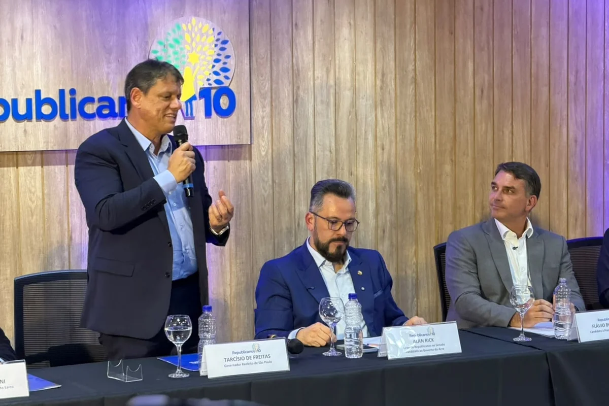 Republicanos anuncia apoio a Flávio Bolsonaro Republicanos anuncia apoio a Flávio Bolsonaro