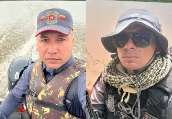 Montagem fotos de policiais desaparecidos no Mato Grosso - Metrópoles