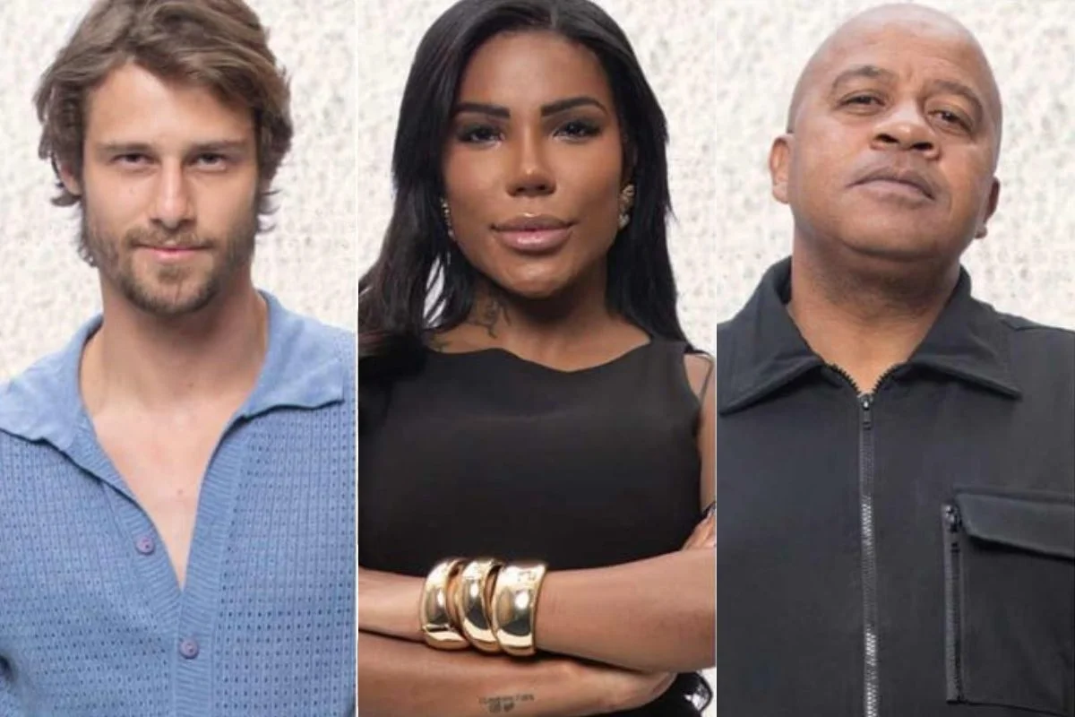 Montagem de fotos com os peões que estão na Roça de A Fazenda 17: Matheus, Carol e Toninho - Metrópoles