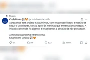 Cruleitores: clube de leitura de torcida do Cruzeiro é apagado após ataques - imagem 2 Cruleitores: clube de leitura de torcida do Cruzeiro é apagado após ataques - imagem 2