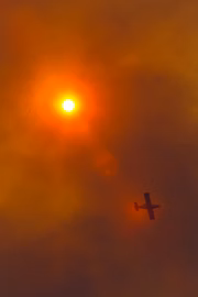 Avião usado no combate às queimadas